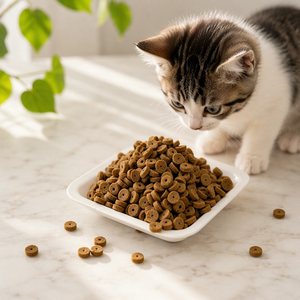 Chicken & Cat Grass Crispy Cat Food