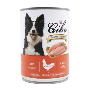Factory Wholesale Chicken Flavor 375g Canned Dog Food Meat Paste